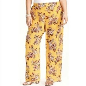 Torrid wide leg floral pants